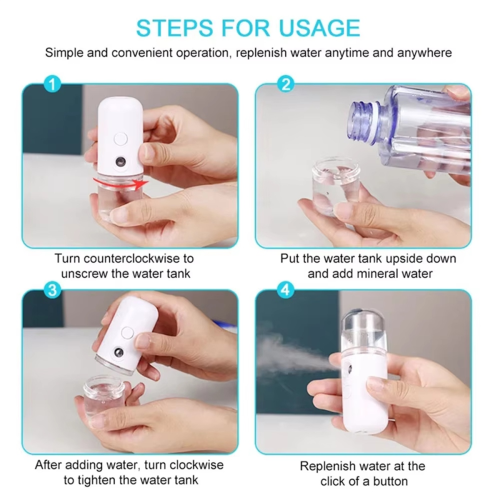 Nano Steamer, Mini Hydraterende Gezichtsspray 1