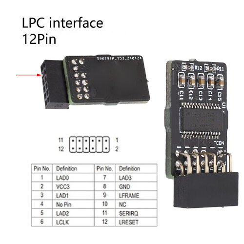 GA TPM2.0 12-1 Pin 2x6P Modulo per PC DDR4 2