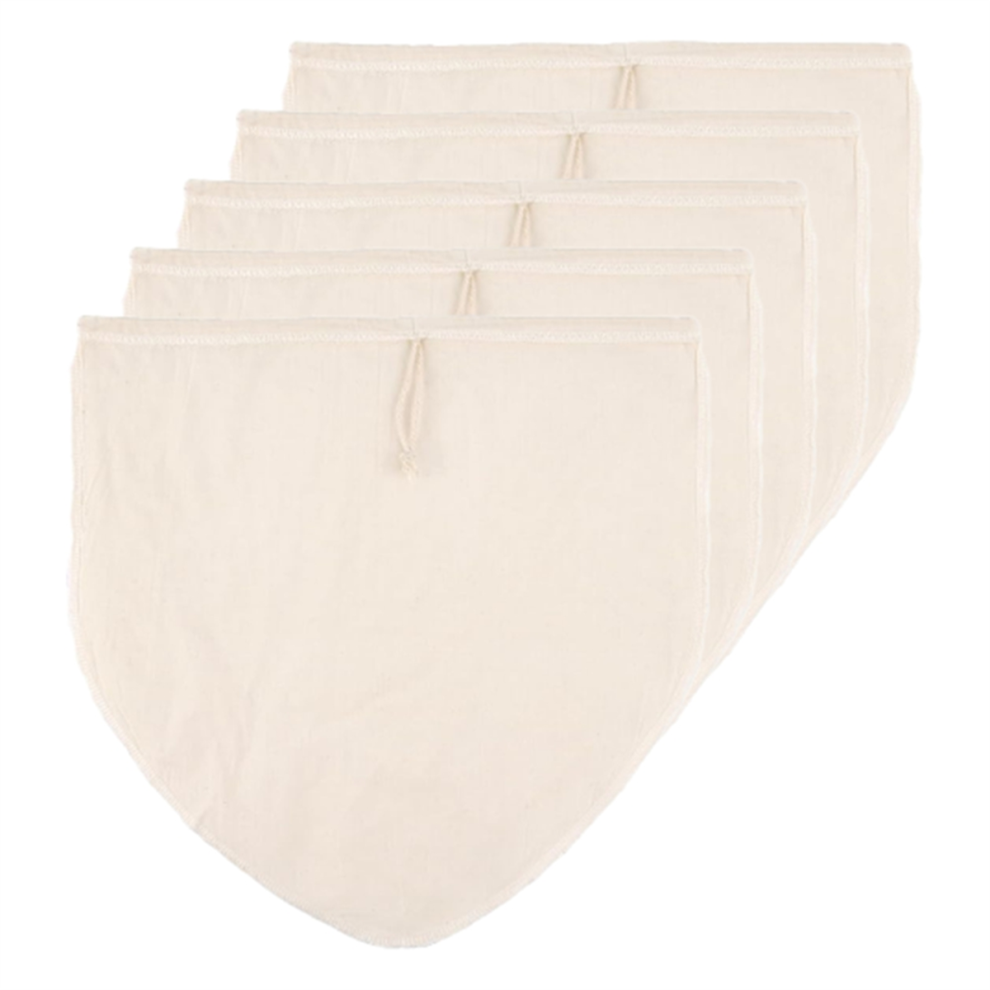 5 Pcs 12X12 inch Nut Milk Bag, Cotton Cheese Cloth Bag-image-OPC-PJCXVXM-NEW