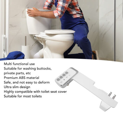 Adaptateur de bidet ultra-mince - ABS, double buse 2