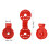 50pcs Red Shade Cloth Clips, 100mm Plastic Sun Net Fixing 2