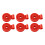 50pcs Red Shade Cloth Clips, 100mm Plastic Sun Net Fixing 1