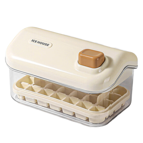 Ice Storage Box Mold Household Ice Maker Artifact White B