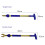 Spruzzatore per bottiglia portatile 366.5cm Oro/Blu 11
