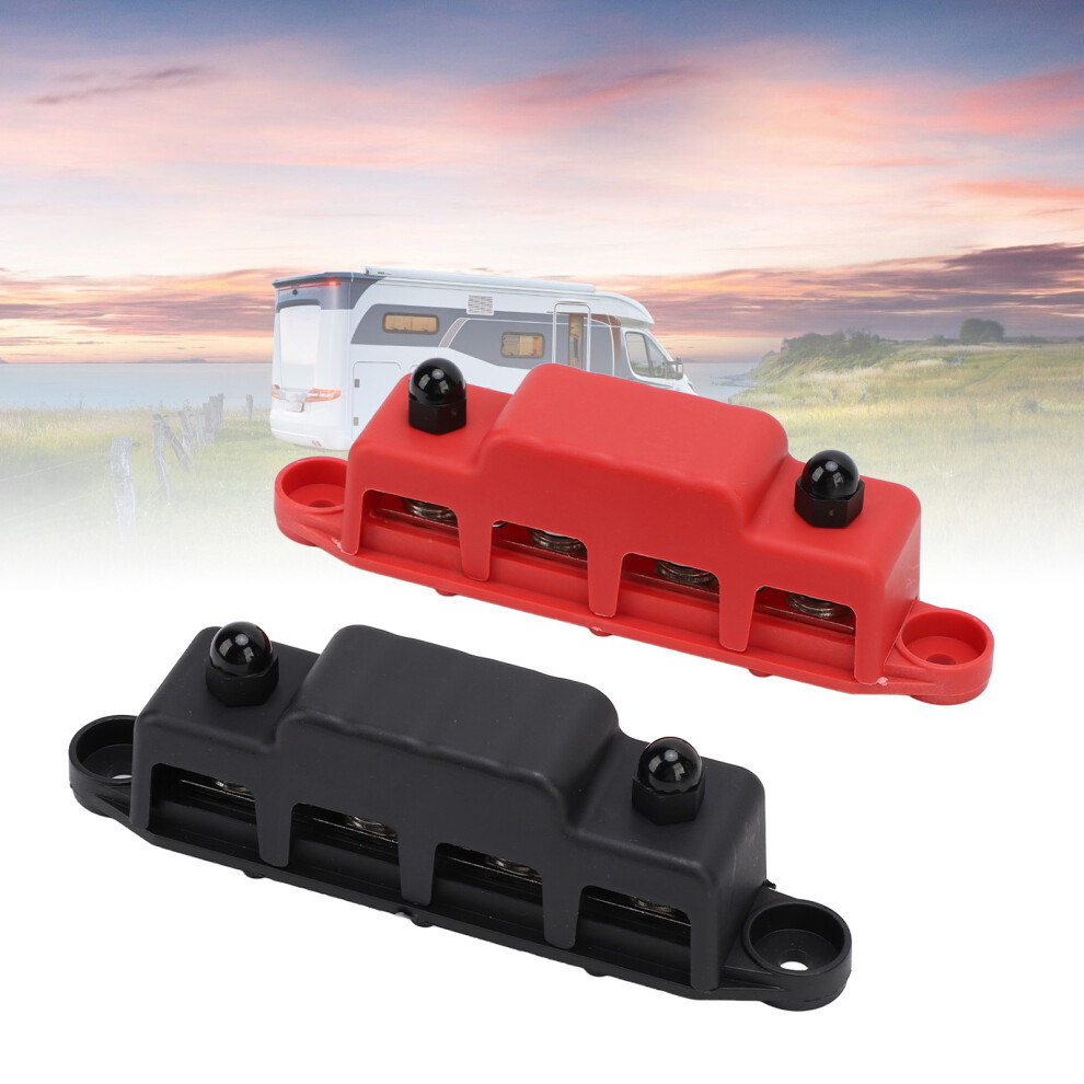 Dc Busbar Distribution Block 12V-48V 250A With 4 M8 Terminals 4691334435871