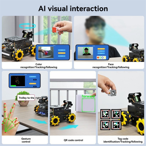 Κιτ αυτοκινήτου Raspbot V2 AI Vision Robot για 5 άτομα 1