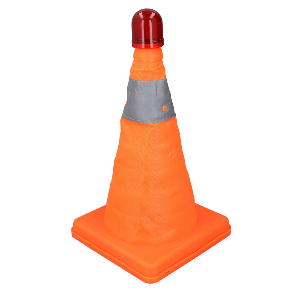 2 Set 30Cm Foldable Reflective Traffic Cones With Lights, Orange 3201334438348