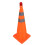 Foldable Traffic Cones 70CM with 360 Reflective Strips & Warning Light 14