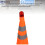 Foldable Traffic Cones 70CM with 360 Reflective Strips & Warning Light 5