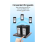 Wireless Restaurant Pager+10 Coasters Buzzer Pager Receiver EU Plug 3