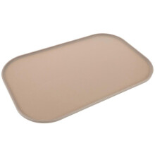 Silicone Mat with Raised Edges Pet Feeding Mat for Daily Feeding Dog Cat Bowl Rectangular Anti-Leakage 1Set