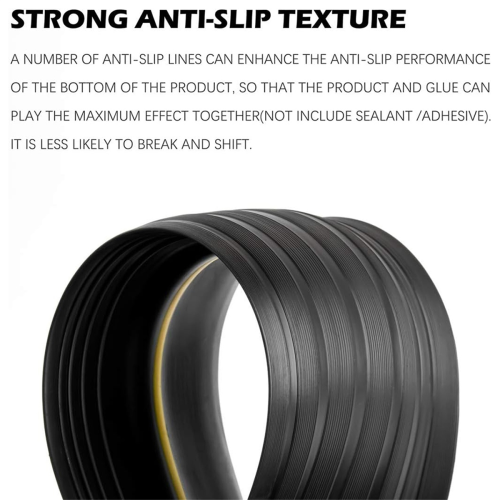 Universal Garage Door Bottom Threshold Seal Strip (10Ft, Black) 2