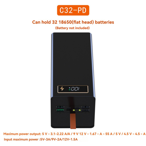 32x18650 Battery Case Powers Bank Case Detachable Design B 2