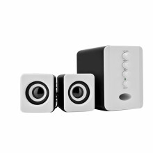 Mini USB 2.1 Wired Speaker Bass Subwoofer for Phone Laptop, White