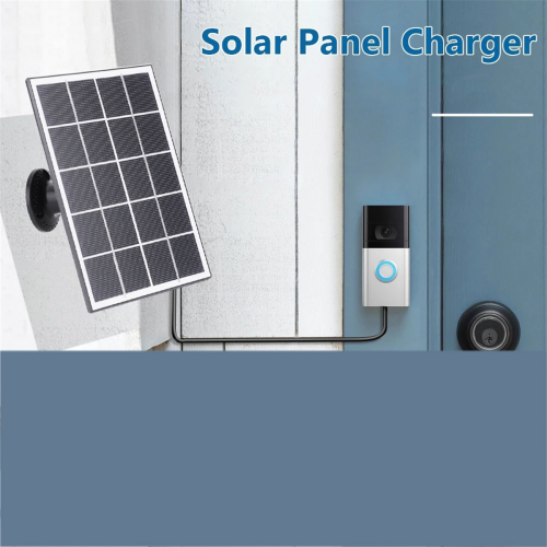 20W Solar Panel Charger for Ring Video Doorbell, Black 1