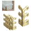 10PC Skiffers Baseboard Corner Protectors Gold 2