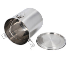 Contenedor de comida para mascotas de acero inoxidable 304 2500ML 15x17cm