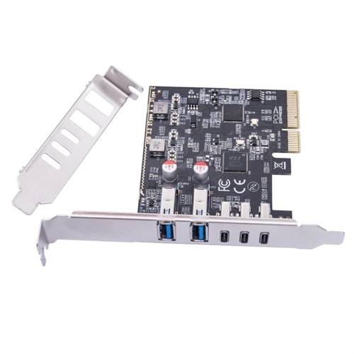 Κάρτα επέκτασης USB 2 θυρών USB 3.2 GEN2 USB-A + 3 θυρών Type C 10Gbps