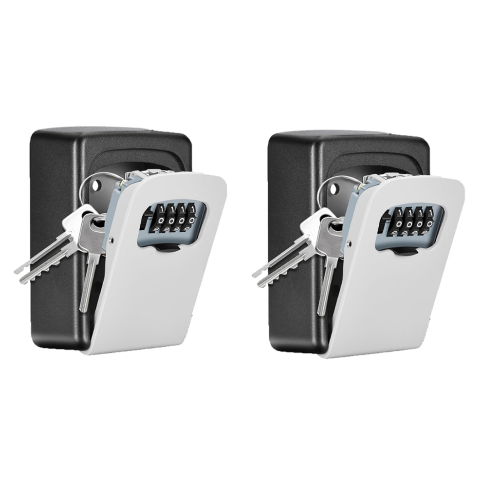Key Lock Box Wall Mounted, 4 Digit Combination Lockbox 4711189242773