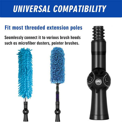 2Pcs Rotatable Angle Adaptor Extension Pole Attachments 2