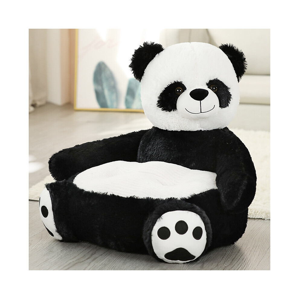 (Panda) UK Cartoon Elephant Rabbit Monkey Pet Sofa Toy Pink Pig Lazy Child Small Sofa Chair XMAS Gifts-image-OPC-PJCY29K-NEW