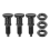 3pcs Push Fit Ball Nose Spring Plunger M10x1Thread 5mm Pin Dia. 1