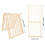 Supporto per trecce 1 set – legno massiccio e acciaio 2