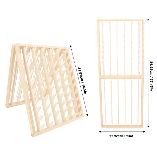 Supporto per trecce 1 set – legno massiccio e acciaio 1