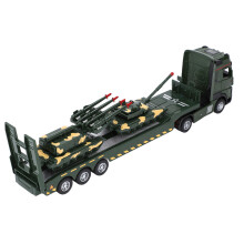 Voiture militaire à l'échelle 1:32 Camion en alliage 160mAh 12x5cm Argent