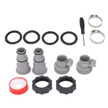 Verschraubbarer Schlauchanschluss-Set für PVC-Pumpenfilter- und Salzsysteme mit 1,5/1,25 Zoll
