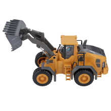 2.4G Alloy RC Dozer with Lights & Sound, 26cm Construction Loader Truck