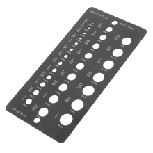 Drill Bit Gauge 1/16 to 1/2In 29-Hole Drill Bit Measuring Instrument