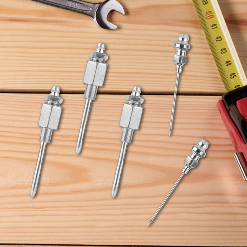 6Pcs Grease Needle Nozzle Kit,GreaseGun Tip Adapter Fitting Tool 2