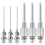 6Pcs Grease Needle Nozzle Kit,GreaseGun Tip Adapter Fitting Tool 1