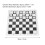 Portable PU Leather Checkers Set – Foldable Board, Black, 35cm 2