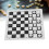 Portable PU Leather Checkers Set – Foldable Board, Black, 35cm 6