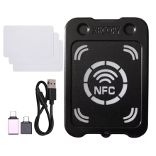 RFID Smart Chip Card Reader +3xCUID Card NFC Encryption Key Reader