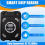 RFID Smart Chip Card Reader+3xCUID Keychain NFC Encryption Key Reader 5