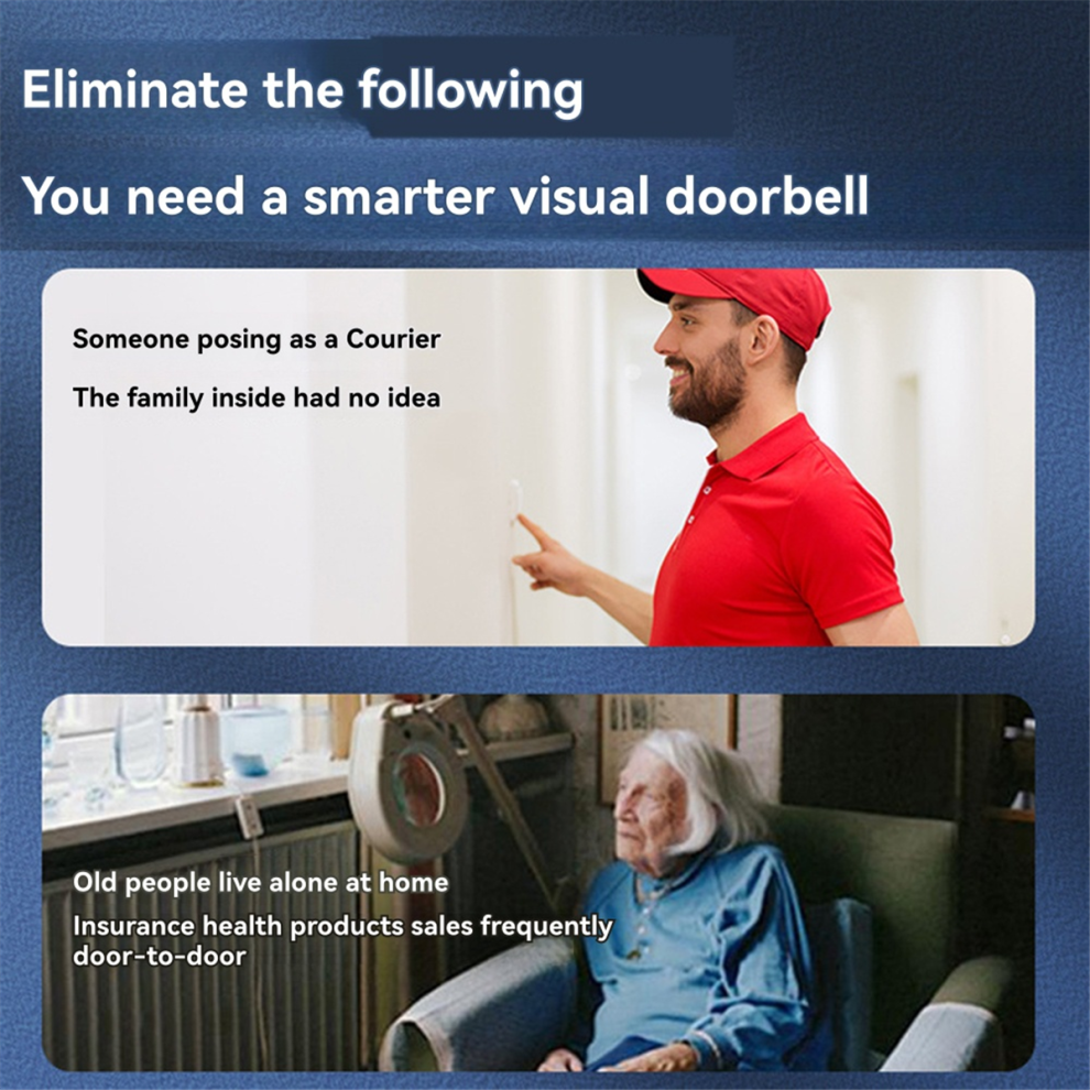 Wireless Wifi Doorbell Video Intercom Door Bell With Camera 4711189246863