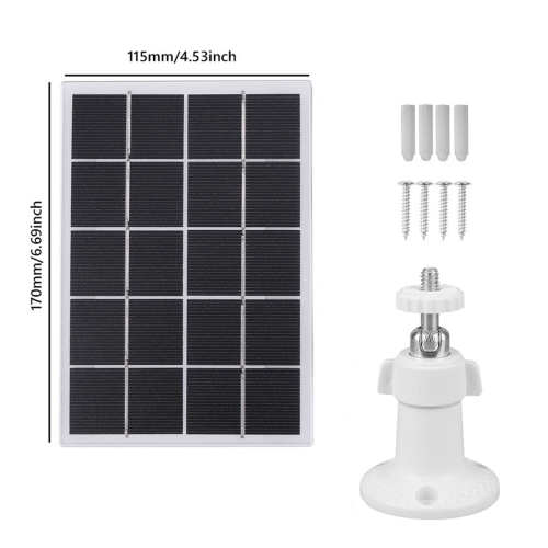 20W zonnepaneellader voor Ring-videodeurbel, wit 2