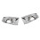 Cornice cromata per fendinebbia 7T4Z17E810B/811B per Edge 13