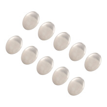Savon déodorant en acier inoxydable 6,5x5 cm Métallique 10 pièces
