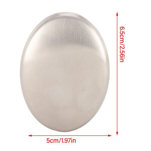 Edelstahl-Seifenstück Geruchsneutralisator 6,5  5 cm 10 Stück 1