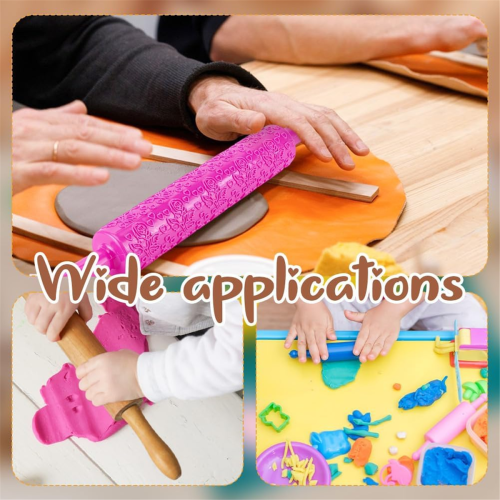 Kit de 4 rodillos de modelado de arcilla para manualidades. 2