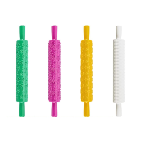Kit de 4 rodillos de modelado de arcilla para manualidades.