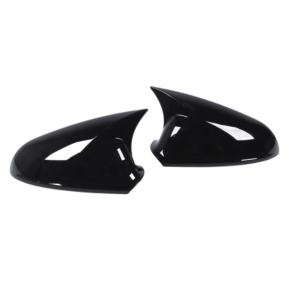 Glossy Mirror Cap For Vauxhall Astra J Mk6 Easy Install Black 7901334453902