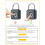 SY12+ 10-Fingerabdrucksensor IP67 Bluetooth-Vorhängeschloss 3