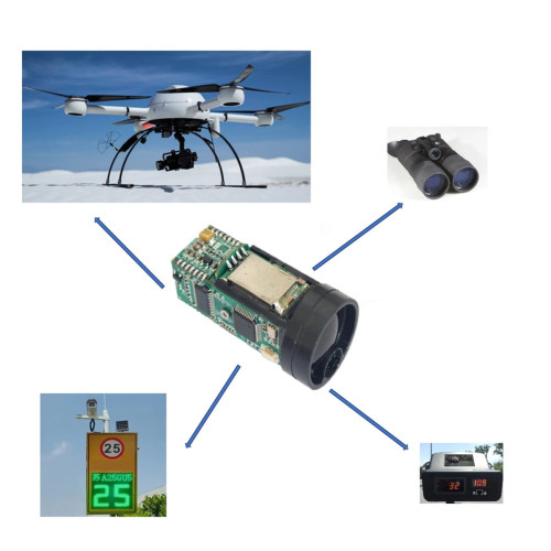 1000M TOF Outdoor Drone Laser Ranging Sensor TTL-Modul 2