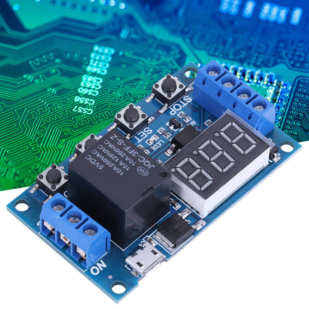 6V-30V Trigger Delay On/Off Cycle Timer Relay Module With Digit Led Display 7691334455807
