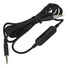 Kopfhörer Kabel 3,5 mm Stecker Ersatz Headset-Kabel mit Inline-Stummschaltung und Lautstärkeregler für HyperX Cloud Mix, G633, G933